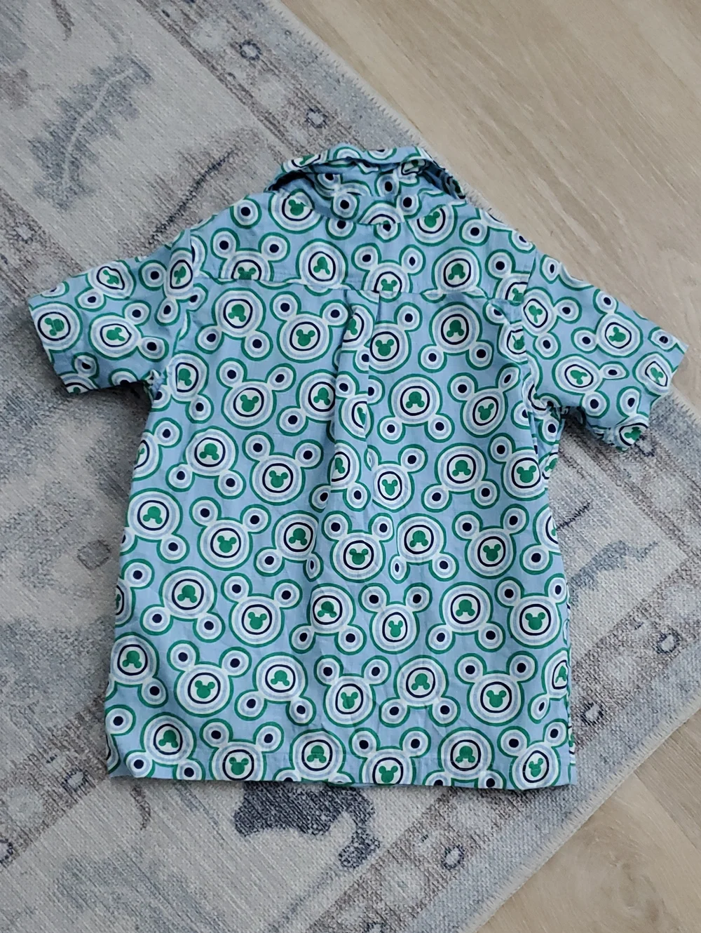 Disney x Hanna Andersson Boys Mickey Mouse Cotton poplin set Shirt Shorts Sz6-7